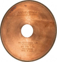 Norton - 6" Diam x 1-1/4" Hole, 150 Grit Surface Grinding Wheel - Diamond, Type 1A1R, Medium Grade - Industrial Tool & Supply
