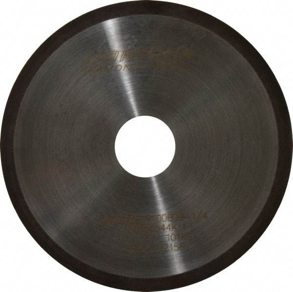 Norton - 6" Diam x 1-1/4" Hole, 100 Grit Surface Grinding Wheel - Diamond, Type 1A1R, Coarse Grade - Industrial Tool & Supply