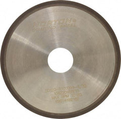 Norton - 6" Diam x 1-1/4" Hole, 120 Grit Surface Grinding Wheel - Diamond, Type 1A1R, Coarse Grade - Industrial Tool & Supply