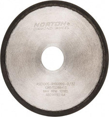 Norton - 6" Diam x 1-1/4" Hole, 100 Grit Surface Grinding Wheel - Type 1A1R, Coarse Grade - Industrial Tool & Supply