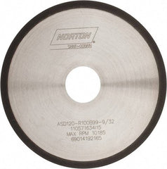 Norton - 6" Diam x 1-1/4" Hole, 120 Grit Surface Grinding Wheel - Type 1A1R, Coarse Grade - Industrial Tool & Supply