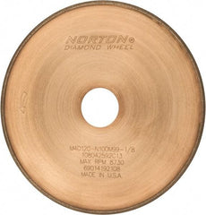 Norton - 7" Diam x 1-1/4" Hole, 120 Grit Surface Grinding Wheel - Diamond, Type 1A1R, Coarse Grade - Industrial Tool & Supply