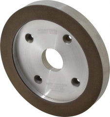 Norton - 6" Diam, 1-1/4" Hole Size, 3/4" Overall Thickness, 120 Grit, Type 6 Tool & Cutter Grinding Wheel - Fine Grade, Diamond, R Hardness, Resinoid Bond - Industrial Tool & Supply
