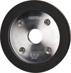 Norton - 6" Diam, 1-1/4" Hole Size, 3/4" Overall Thickness, 220 Grit, Type 6 Tool & Cutter Grinding Wheel - Very Fine Grade, Diamond, P Hardness, Vitrified Bond - Industrial Tool & Supply