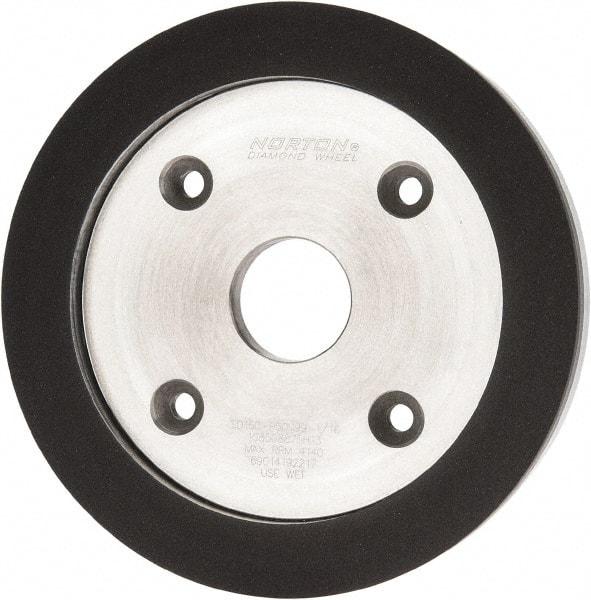 Norton - 6" Diam, 1-1/4" Hole Size, 3/4" Overall Thickness, 150 Grit, Type 6 Tool & Cutter Grinding Wheel - Very Fine Grade, Diamond, P Hardness, Vitrified Bond - Industrial Tool & Supply