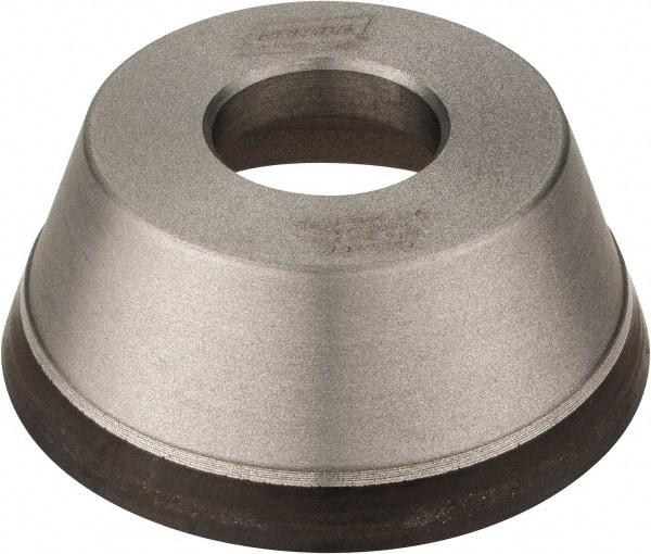 Norton - 3-3/4" Diam, 1-1/4" Hole Size, 1-1/2" Overall Thickness, 120 Grit, Type 11 Tool & Cutter Grinding Wheel - Fine Grade, CBN, Resinoid Bond - Industrial Tool & Supply
