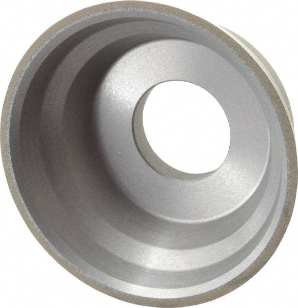 Norton - 3-3/4" Diam, 1-1/4" Hole Size, 1-1/2" Overall Thickness, 150 Grit, Type 11 Tool & Cutter Grinding Wheel - Very Fine Grade, CBN, Resinoid Bond - Industrial Tool & Supply
