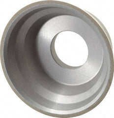 Norton - 3-3/4" Diam, 1-1/4" Hole Size, 1-1/2" Overall Thickness, 150 Grit, Type 11 Tool & Cutter Grinding Wheel - Very Fine Grade, CBN, Resinoid Bond - Industrial Tool & Supply