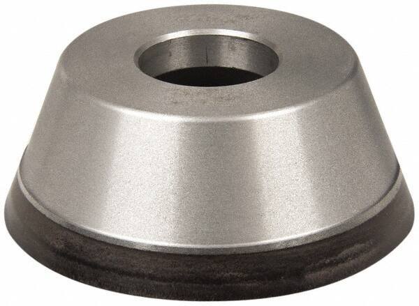 Norton - 3-3/4" Diam, 1-1/4" Hole Size, 1-1/2" Overall Thickness, 100 Grit, Type 11 Tool & Cutter Grinding Wheel - Fine Grade, CBN, Resinoid Bond - Industrial Tool & Supply