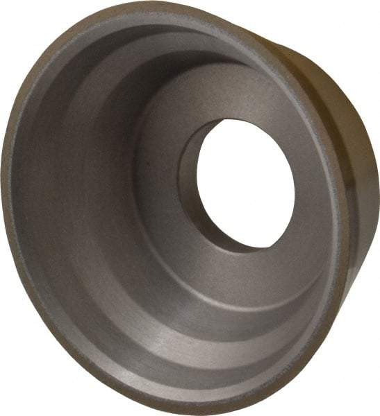 Norton - 3-3/4" Diam, 1-1/4" Hole Size, 1-1/2" Overall Thickness, 150 Grit, Type 11 Tool & Cutter Grinding Wheel - Very Fine Grade, Diamond, Resinoid Bond - Industrial Tool & Supply