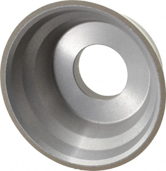 Norton - 3-3/4" Diam, 1-1/4" Hole Size, 1-1/2" Overall Thickness, 220 Grit, Type 11 Tool & Cutter Grinding Wheel - Very Fine Grade, Diamond, Resinoid Bond - Industrial Tool & Supply