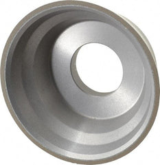 Norton - 3-3/4" Diam, 1-1/4" Hole Size, 1-1/2" Overall Thickness, 220 Grit, Type 11 Tool & Cutter Grinding Wheel - Very Fine Grade, Diamond, Resinoid Bond - Industrial Tool & Supply