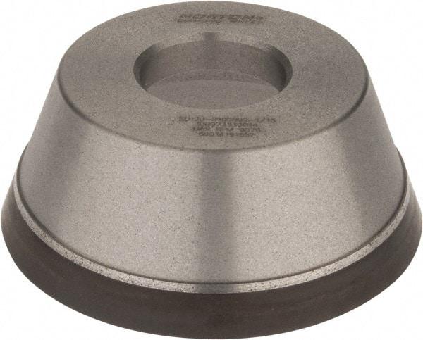 Norton - 3-3/4" Diam, 1-1/4" Hole Size, 1-1/2" Overall Thickness, 120 Grit, Type 11 Tool & Cutter Grinding Wheel - Fine Grade, Diamond, Resinoid Bond - Industrial Tool & Supply