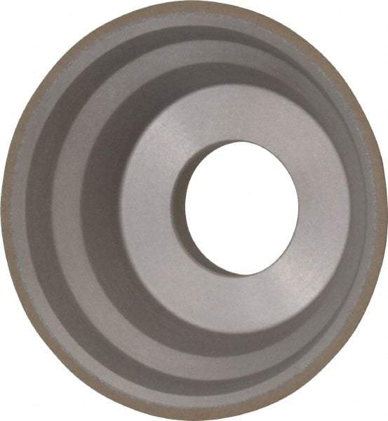 Norton - 3-3/4" Diam, 1-1/4" Hole Size, 1-1/2" Overall Thickness, 150 Grit, Type 11 Tool & Cutter Grinding Wheel - Very Fine Grade, Diamond, Resinoid Bond - Industrial Tool & Supply