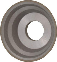 Norton - 3-3/4" Diam, 1-1/4" Hole Size, 1-1/2" Overall Thickness, 150 Grit, Type 11 Tool & Cutter Grinding Wheel - Very Fine Grade, Diamond, Resinoid Bond - Industrial Tool & Supply