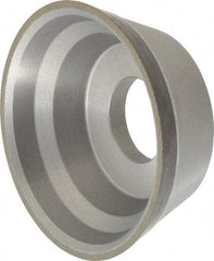 Norton - 3-3/4" Diam, 1-1/4" Hole Size, 1-1/2" Overall Thickness, 220 Grit, Type 11 Tool & Cutter Grinding Wheel - Very Fine Grade, Diamond, Resinoid Bond - Industrial Tool & Supply