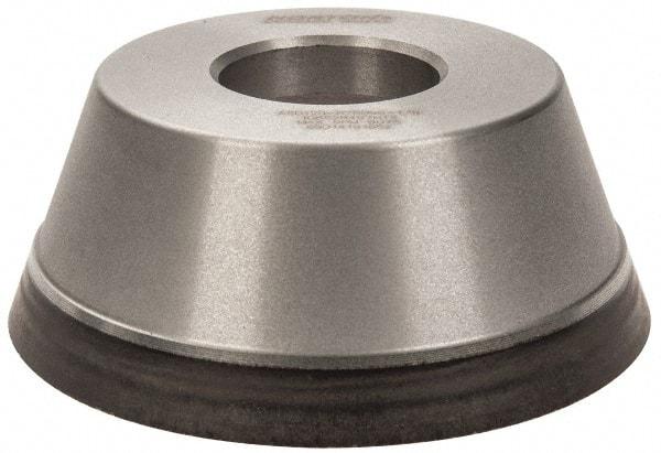 Norton - 3-3/4" Diam, 1-1/4" Hole Size, 1-1/2" Overall Thickness, 120 Grit, Type 11 Tool & Cutter Grinding Wheel - Fine Grade, Diamond, Resinoid Bond - Industrial Tool & Supply