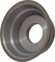 Norton - 3-3/4" Diam, 1-1/4" Hole Size, 1-1/2" Overall Thickness, 150 Grit, Type 11 Tool & Cutter Grinding Wheel - Very Fine Grade, Diamond, Resinoid Bond - Industrial Tool & Supply