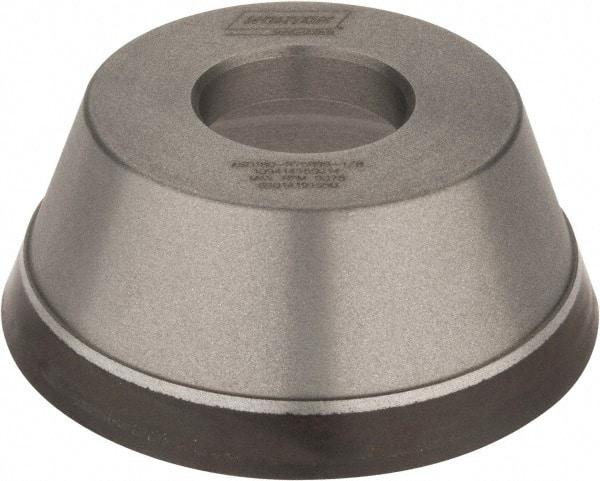 Norton - 3-3/4" Diam, 1-1/4" Hole Size, 1-1/2" Overall Thickness, 180 Grit, Type 11 Tool & Cutter Grinding Wheel - Very Fine Grade, Diamond, Resinoid Bond - Industrial Tool & Supply