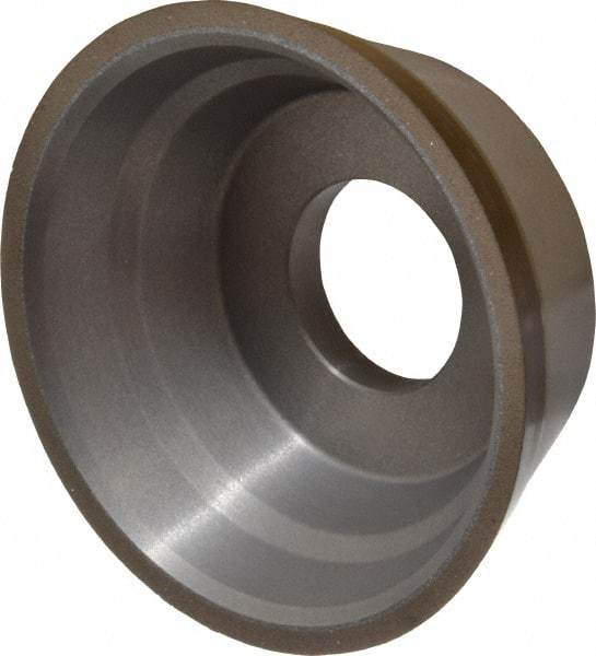 Norton - 3-3/4" Diam, 1-1/4" Hole Size, 1-1/2" Overall Thickness, 120 Grit, Type 11 Tool & Cutter Grinding Wheel - Fine Grade, Diamond, Resinoid Bond - Industrial Tool & Supply