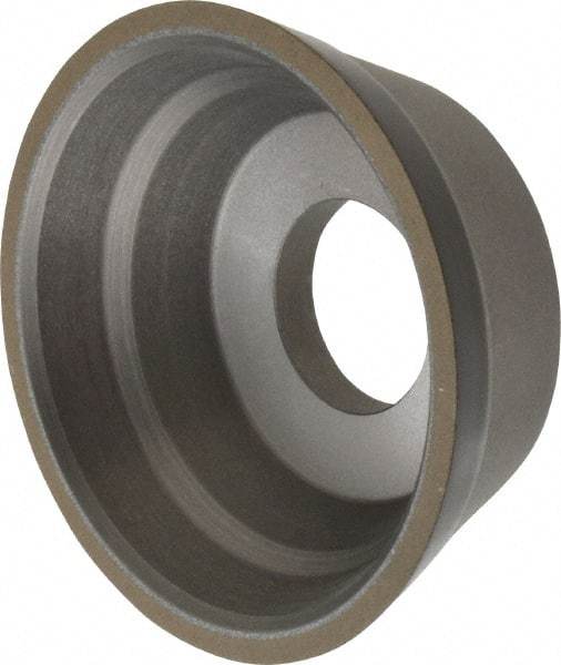 Norton - 3-3/4" Diam, 1-1/4" Hole Size, 1-1/2" Overall Thickness, 180 Grit, Type 11 Tool & Cutter Grinding Wheel - Very Fine Grade, Diamond, Resinoid Bond - Industrial Tool & Supply