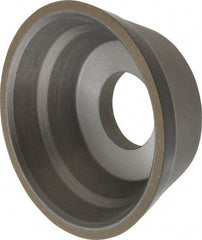 Norton - 3-3/4" Diam, 1-1/4" Hole Size, 1-1/2" Overall Thickness, 180 Grit, Type 11 Tool & Cutter Grinding Wheel - Very Fine Grade, Diamond, Resinoid Bond - Industrial Tool & Supply