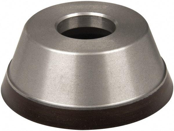 Norton - 3-3/4" Diam, 1-1/4" Hole Size, 1-1/2" Overall Thickness, 220 Grit, Type 11 Tool & Cutter Grinding Wheel - Very Fine Grade, Diamond, Resinoid Bond - Industrial Tool & Supply