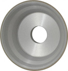 Norton - 5" Diam, 1-1/4" Hole Size, 1-3/4" Overall Thickness, 120 Grit, Type 11 Tool & Cutter Grinding Wheel - Fine Grade, CBN, Resinoid Bond - Industrial Tool & Supply
