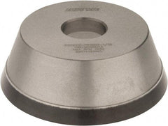 Norton - 5" Diam, 1-1/4" Hole Size, 1-3/4" Overall Thickness, 100 Grit, Type 11 Tool & Cutter Grinding Wheel - Fine Grade, Diamond, Resinoid Bond - Industrial Tool & Supply