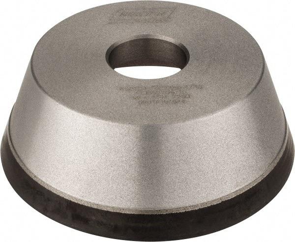 Norton - 5" Diam, 1-1/4" Hole Size, 1-3/4" Overall Thickness, 120 Grit, Type 11 Tool & Cutter Grinding Wheel - Fine Grade, Diamond, Resinoid Bond - Industrial Tool & Supply