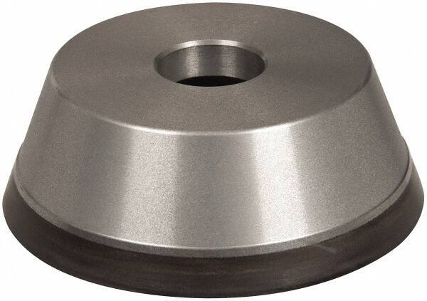Norton - 5" Diam, 1-1/4" Hole Size, 1-3/4" Overall Thickness, 220 Grit, Type 11 Tool & Cutter Grinding Wheel - Very Fine Grade, Diamond, Resinoid Bond - Industrial Tool & Supply