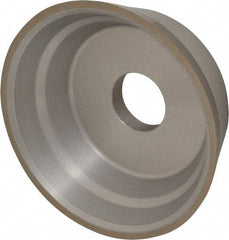 Norton - 5" Diam, 1-1/4" Hole Size, 1-3/4" Overall Thickness, 100 Grit, Type 11 Tool & Cutter Grinding Wheel - Fine Grade, Diamond, Resinoid Bond - Industrial Tool & Supply