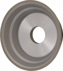 Norton - 5" Diam, 1-1/4" Hole Size, 1-3/4" Overall Thickness, 150 Grit, Type 11 Tool & Cutter Grinding Wheel - Very Fine Grade, Diamond, Resinoid Bond - Industrial Tool & Supply