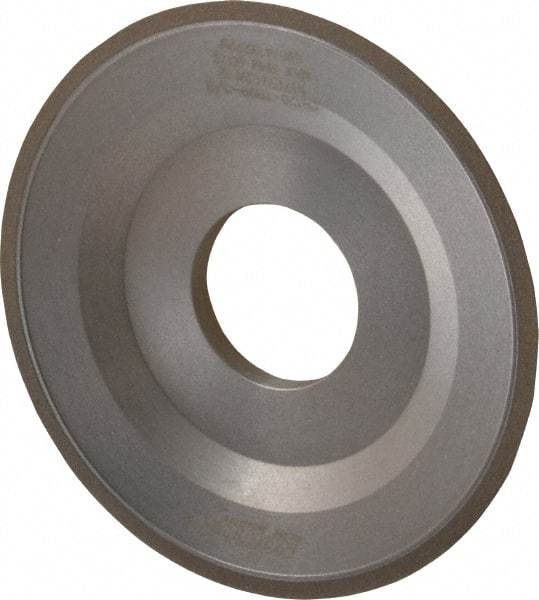 Norton - 4" Diam, 1-1/4" Hole Size, 1/2" Overall Thickness, 120 Grit, Type 12 Tool & Cutter Grinding Wheel - Fine Grade, CBN, Resinoid Bond - Industrial Tool & Supply