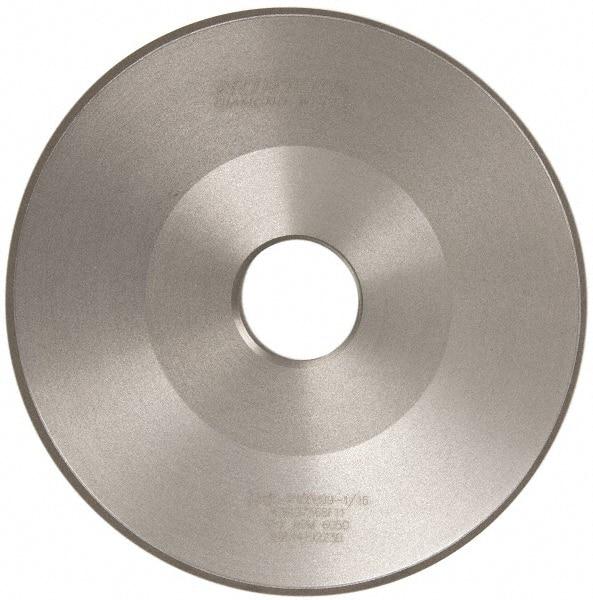 Norton - 6" Diam, 1-1/4" Hole Size, 3/4" Overall Thickness, 150 Grit, Type 15 Tool & Cutter Grinding Wheel - Very Fine Grade, Diamond, Resinoid Bond - Industrial Tool & Supply
