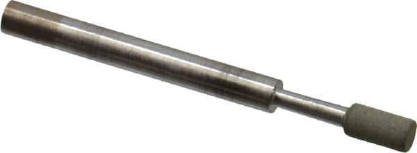 Norton - 1/8" Head Diam x 1/4" Head Thickness Diamond (Abrasive) Grinding Pin - 1/8" Shank Diam x 1-1/2" Shank Length, Very Fine Grade, 220 Grit - Industrial Tool & Supply