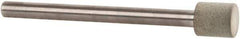 Norton - 1/4" Head Diam x 1/4" Head Thickness Diamond (Abrasive) Grinding Pin - 1/8" Shank Diam x 1-1/2" Shank Length, Fine Grade, 100 Grit - Industrial Tool & Supply