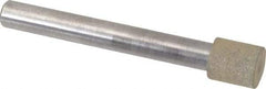 Norton - 3/8" Head Diam x 3/8" Head Thickness CBN Grinding Pin - 1/4" Shank Diam x 2-1/4" Shank Length, Fine Grade, 100 Grit - Industrial Tool & Supply