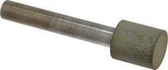 Norton - 1/2" Head Diam x 1/2" Head Thickness Diamond (Abrasive) Grinding Pin - 1/4" Shank Diam x 1-1/2" Shank Length, Very Fine Grade, 220 Grit - Industrial Tool & Supply