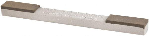 Norton - Extra Fine & Super Fine, 1" Length of Cut, Double End Diamond Hone - 320 & 400 Grit, 3/8" Wide x 1/4" High x 4" OAL - Industrial Tool & Supply