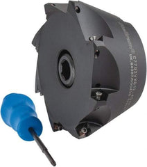 Kennametal - 5" Cut Diam, 0.098" Max Depth, 1-1/2" Arbor Hole, 8 Inserts, XD 12 Insert Style, Indexable Copy Face Mill - C7792VXD12-A5.00Z08R Cutter Style, 2.48" High, Through Coolant, Series 7792 - Industrial Tool & Supply