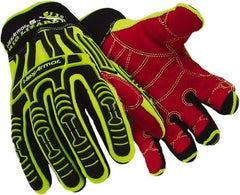 HexArmor - Size 2XL (11), ANSI Cut Lvl A3, Puncture Lvl 3, HPPE Fiber Cut & Puncture Resistant Gloves - 11" Long, Hi-Vis Lime, Paired - Industrial Tool & Supply