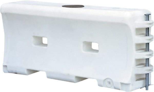 VizCon - 32" High x 6' Max Width Barrier - Low Density Polyethylene, White - Industrial Tool & Supply
