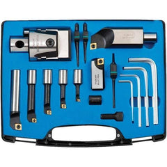 Techniks - Boring Head Sets Type: Rhombic Boring Tool Kit Actuation Type: Manual - Exact Industrial Supply