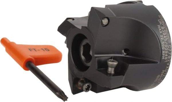 Kennametal - 2" Cut Diam, 0.098" Max Depth, 3/4" Arbor Hole, 4 Inserts, XD 12 Insert Style, Indexable Copy Face Mill - C7792VXD12-A2.00Z04R Cutter Style, 1.574" High, Through Coolant, Series 7792 - Industrial Tool & Supply