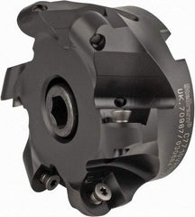 Kennametal - 4" Cut Diam, 0.394" Max Depth, 1-1/4" Arbor Hole, 6 Inserts, RD 20 Insert Style, Indexable Copy Face Mill - C7710VRD20A4.00Z06R Cutter Style, 1.969" High, Through Coolant, Series 7710 - Industrial Tool & Supply