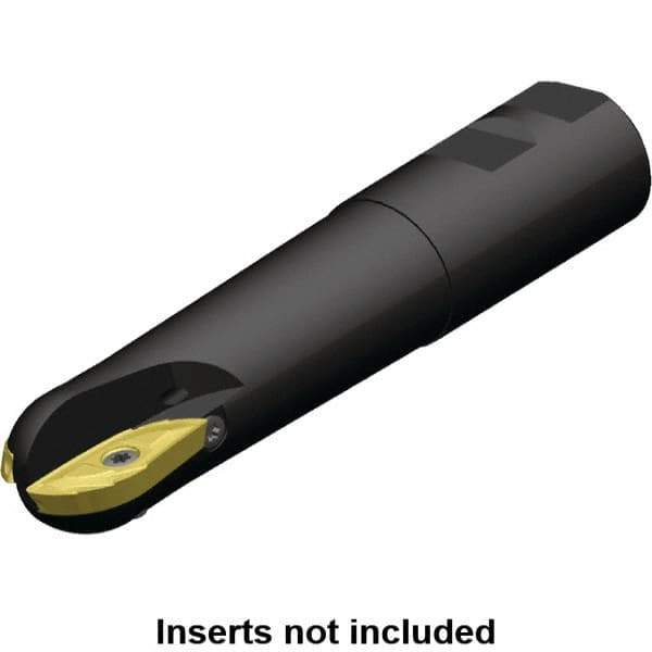 Kennametal - 1-1/2" Cut Diam, 1.511" Max Depth of Cut, 1-1/2" Shank Diam, 220.58mm OAL, Indexable Ball Nose End Mill - 152.33mm Head Length, Weldon Shank, 5505 Toolholder, XPNT121254RF Insert - Industrial Tool & Supply