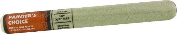 Wooster Brush - 3/8" Nap, 18" Wide Paint Roller - Medium Texture, Synthetic Knit - Industrial Tool & Supply