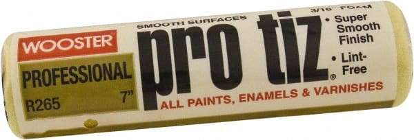 Wooster Brush - 3/16" Nap, 7" Wide Paint Roller - Smooth Texture, Foam - Industrial Tool & Supply