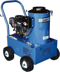 PRO-SOURCE - Gas, 9 hp, 3,000 psi, 3 GPM, Hot Water Pressure Washer - General Triplex Ceramic Plunger, 50' x 3/8" Hose - Industrial Tool & Supply
